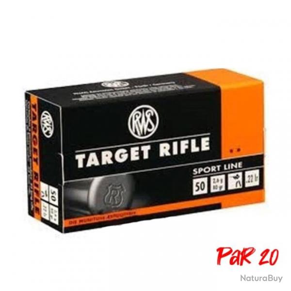 Balles RWS Target Rifle - Cal.22 LR - 22LR / Par 20 / 40