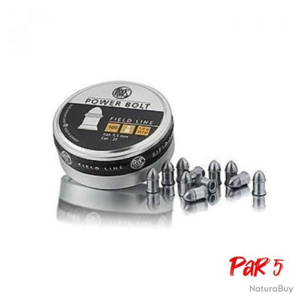 Plombs RWS Power Bolt - 4.5 mm / Par 5