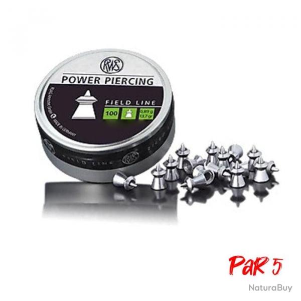 Plombs RWS Power Piercing - 4.5 mm / Par 5