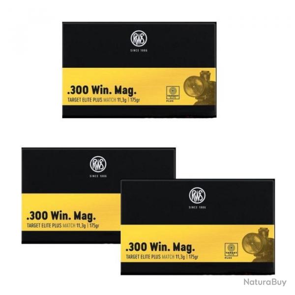Balles RWS Target Elite Plus Match - 300 Win MAG / Par 3