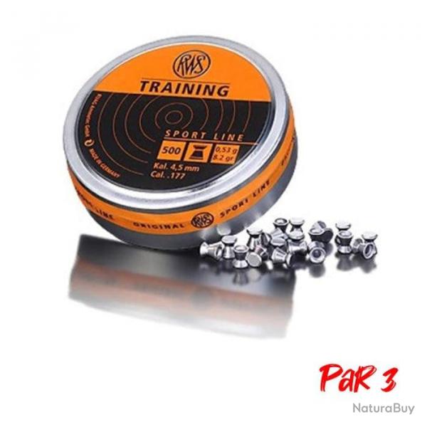 Plombs RWS Training 0.53 g - Cal. 4.5 - Par 3
