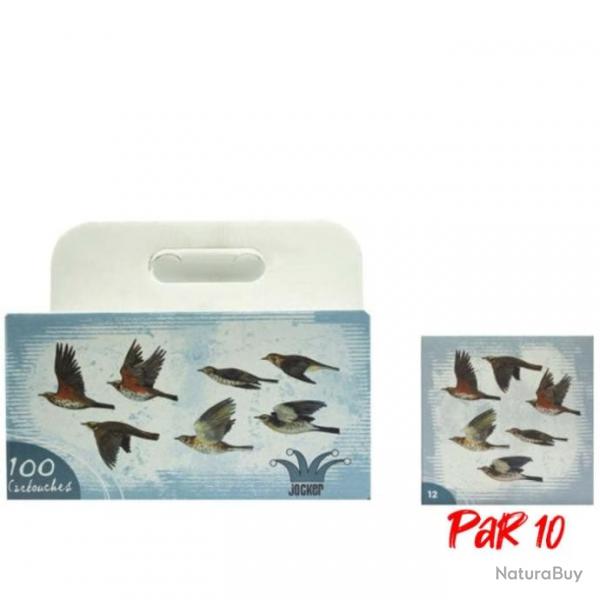 Boite de 100 Cartouches Jocker Grand Passage 36 BG Cal. 12 70 12 8 Par 10