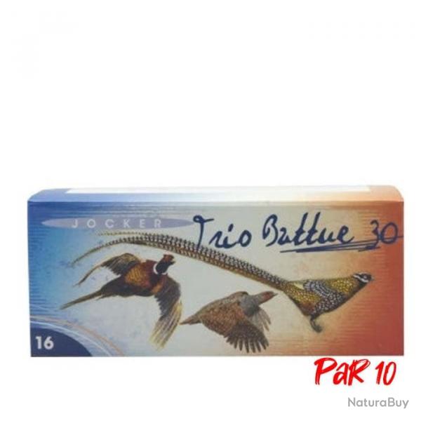 Boite de 10 Cartouches Jocker Trio Battue 30 BJ - Cal. 16/67/16 - Par 10