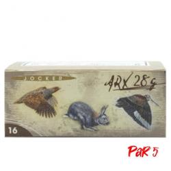 Boite de 10 Cartouches Jocker ARX 28 BG Cal. 20 70 16 Par 1 Par 5