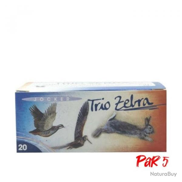 Boite de 10 Cartouches Jocker Trio Zebra 28 BG Rose - Cal. 20/70/16 - 7/8/2009 / Par 5