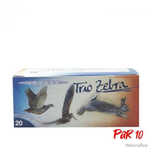 Boite de 10 Cartouches Jocker Trio Zebra 28 BG Rose - Cal. 20/70/16 - 7/8/2009 / Par 10
