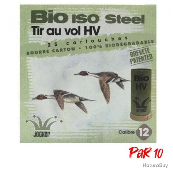 Bote de 25 Cartouches Jocker Bio ISO Steel 35 Orange - Cal. 12/76/25 - 6A / Par 10