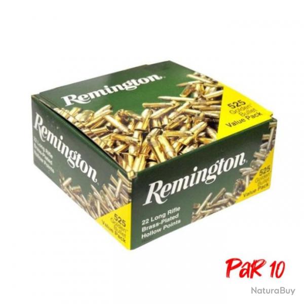 Balles Remington Golden Hollow Point - Cal. 22 LR - 22LR / Par 10