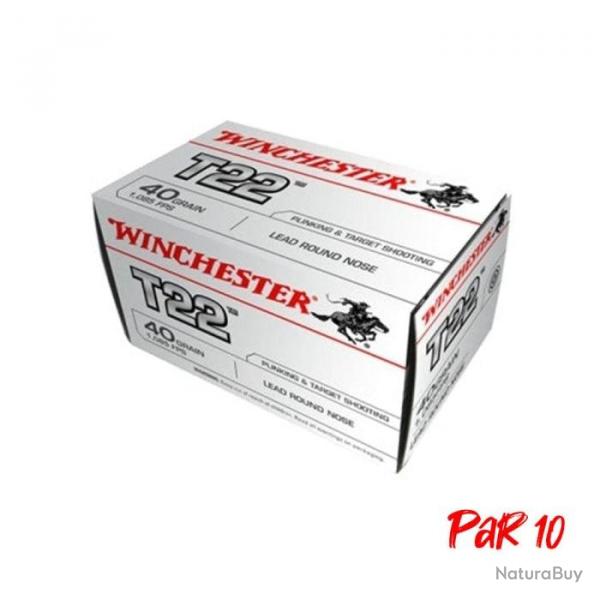 Balles Winchester T22 Target Lead Round Nose - Cal. 22 LR - 22LR / Par 10 / 40