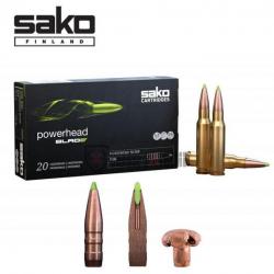 20 Munitions SAKO Powerhead Blade cal 243 Win 80 Gr