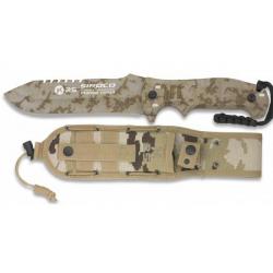 Couteau SIROCO. Camo aride. Lame 14 cm RUI K 25