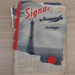 Lot 5 Revues Magazines Signal 1940 1941 WW2 version Française