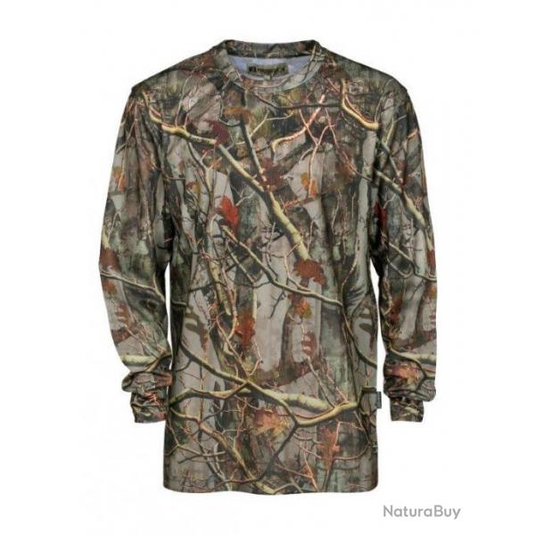 T Shirt De Chasse Manches Longues Ghostcamo Forest Percussion