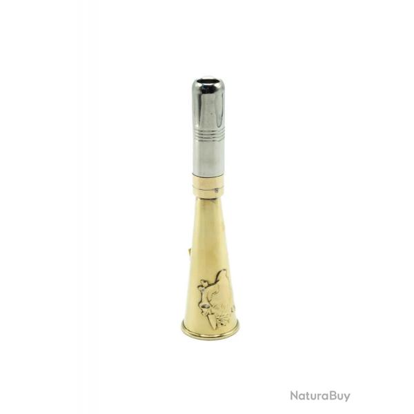 Corne D'appel Laiton Dcor Sanglier 12 cm