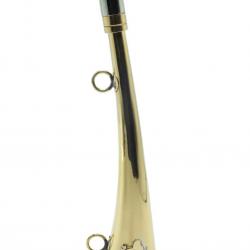Corne D'appel Laiton Décor Sanglier 25 cm