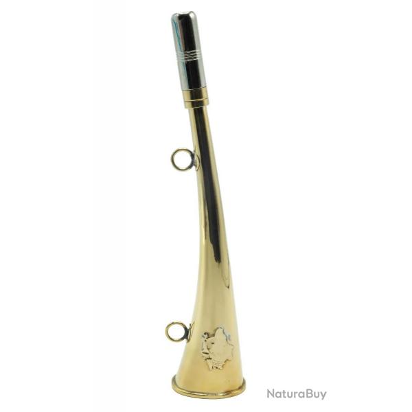 Corne D'appel Laiton Dcor Sanglier 25 cm