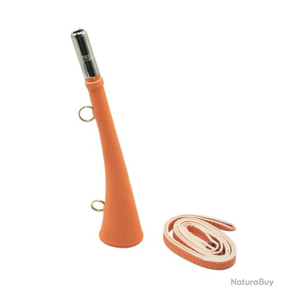 Corne Plate Orange 25 cm avec Bretelle