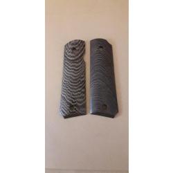 PLAQUETTES COLT 1911 /1911A1 et CLONE EN BOIS DE ZEBRE