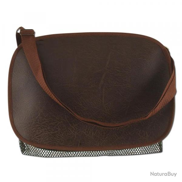 Carnier haute qualit en vinyle marron 38 x 30cm