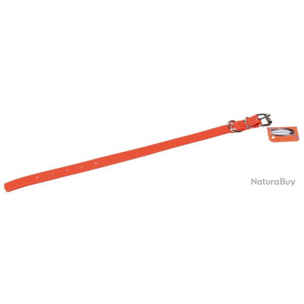 Collier Pour Chien En Biothane Mat Orange Grand Chien - 65 cm x 32 mm