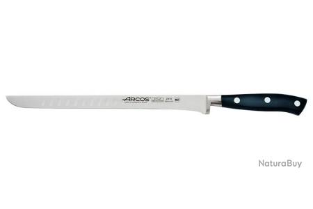 Couteau à jambon Arcos Riviera blanc A231024 lame alvéolée 25cm