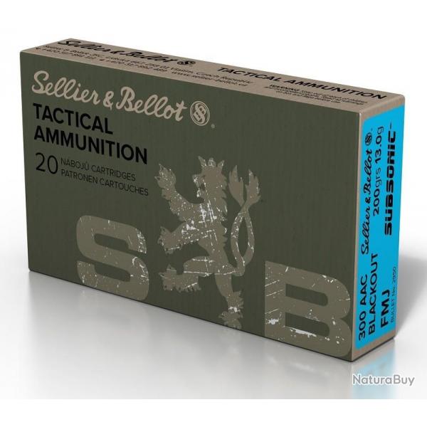 Cartouches S&B 300 AAC FMJ 200gn Subso