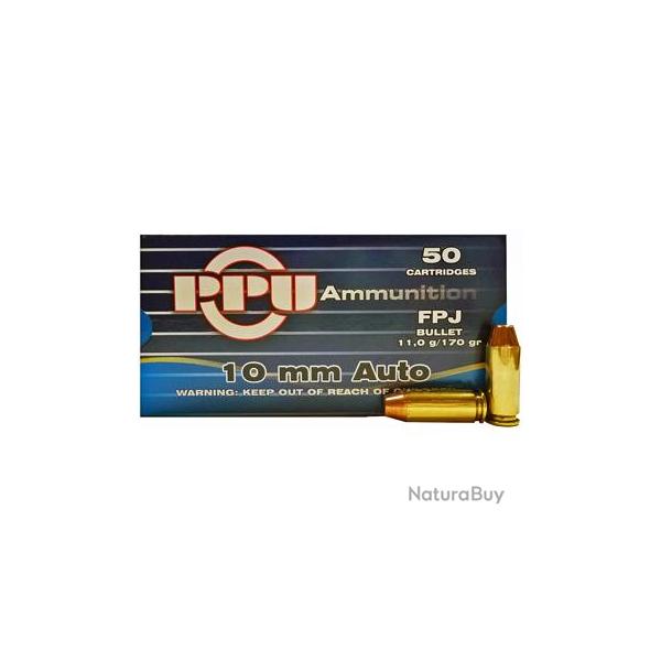 Boite de 50 munition  CAL.10 mm Auto FPJ 190gr