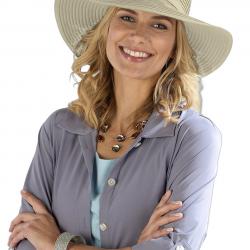 Coolibar - Chapeau pour Femmes Anti UV - Beige Beige 59cm