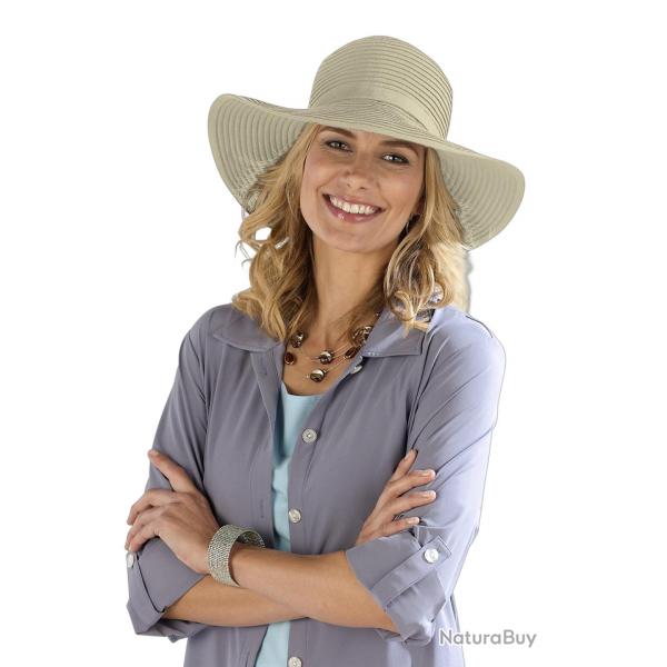 Coolibar - Chapeau pour Femmes Anti UV - Beige Beige 59cm