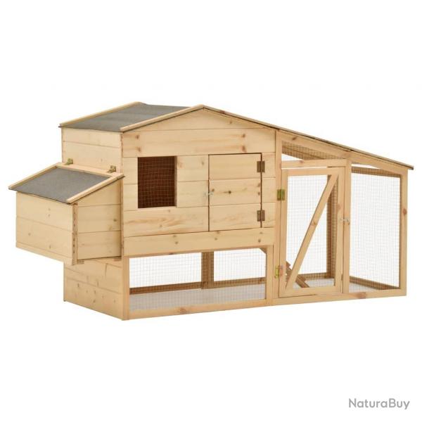 Poulailler 178 x 67 x 92 cm bois de pin massif 02_0001679