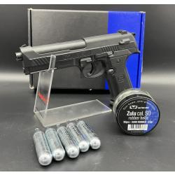 Pack Pistolet de défense ultra puissant LTL Alfa calibre 50 + 5X CO2 + Munitions X50