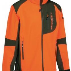 Veste softshell orange PERCUSSION