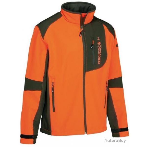 Veste softshell orange PERCUSSION