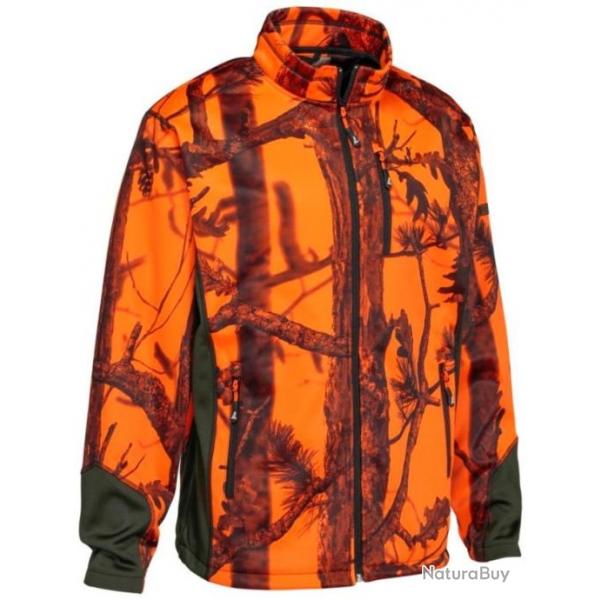 Gilet zipp GhostCamo orange B B PERCUSSION