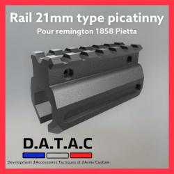 Rail Picatinny 21mm pour Remington 1858 Pietta.