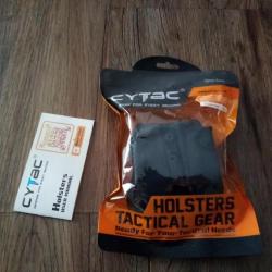Cytac Holster de ceinture Porte-chargeur Double CY-MP-P2 noir