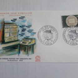 enveloppe 1° jour émission histoirique  FDC N° 624 1968