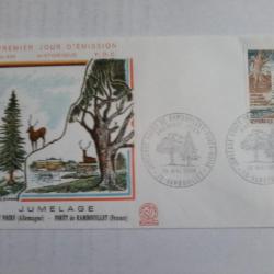 enveloppe 1° jour émission histoirique  FDC N° 640 1968.