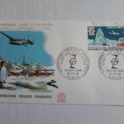 enveloppe 1° jour émission histoirique  FDC N° 654 1968.