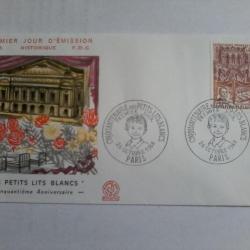 enveloppe 1° jour émission histoirique  FDC N° 655 1968.