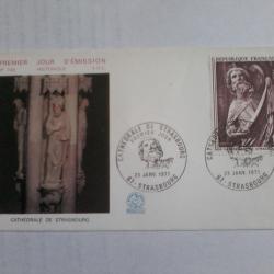 enveloppe 1° jour émission histoirique  FDC N° 745 1971