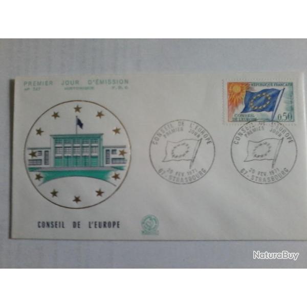enveloppe 1 jour mission histoirique  FDC N 747 1971