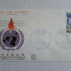 enveloppe 1° jour émission histoirique  FDC N° 748 1971