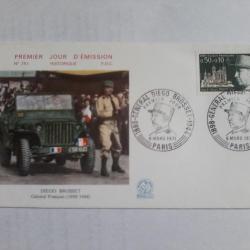 enveloppe 1° jour émission histoirique  FDC N° 751 1971