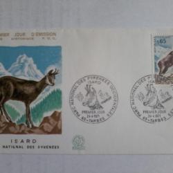 enveloppe 1° jour émission histoirique  FDC N° 756 1971