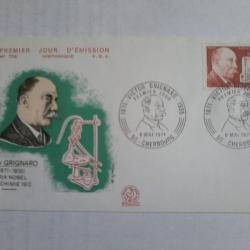enveloppe 1° jour émission histoirique  FDC N° 758 1971