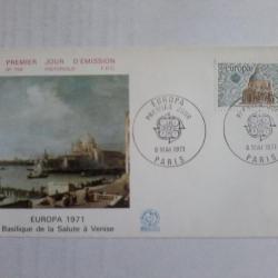 enveloppe 1° jour émission histoirique  FDC N° 759 1971