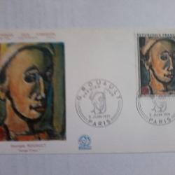 enveloppe 1° jour émission histoirique  FDC N° 764 1971
