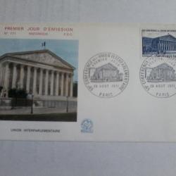 enveloppe 1° jour émission histoirique  FDC N° 771 1971