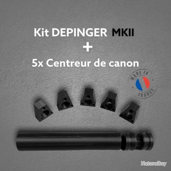 Kit DEPINGER MKII + X5 centreur de canon pour Benjamin bulldog .357